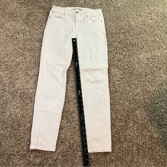 Joe’s Jeans The Icon Crop Mid Rise Skinny Crop Jeans White Sz 25 Ankle - Picture 11 of 13